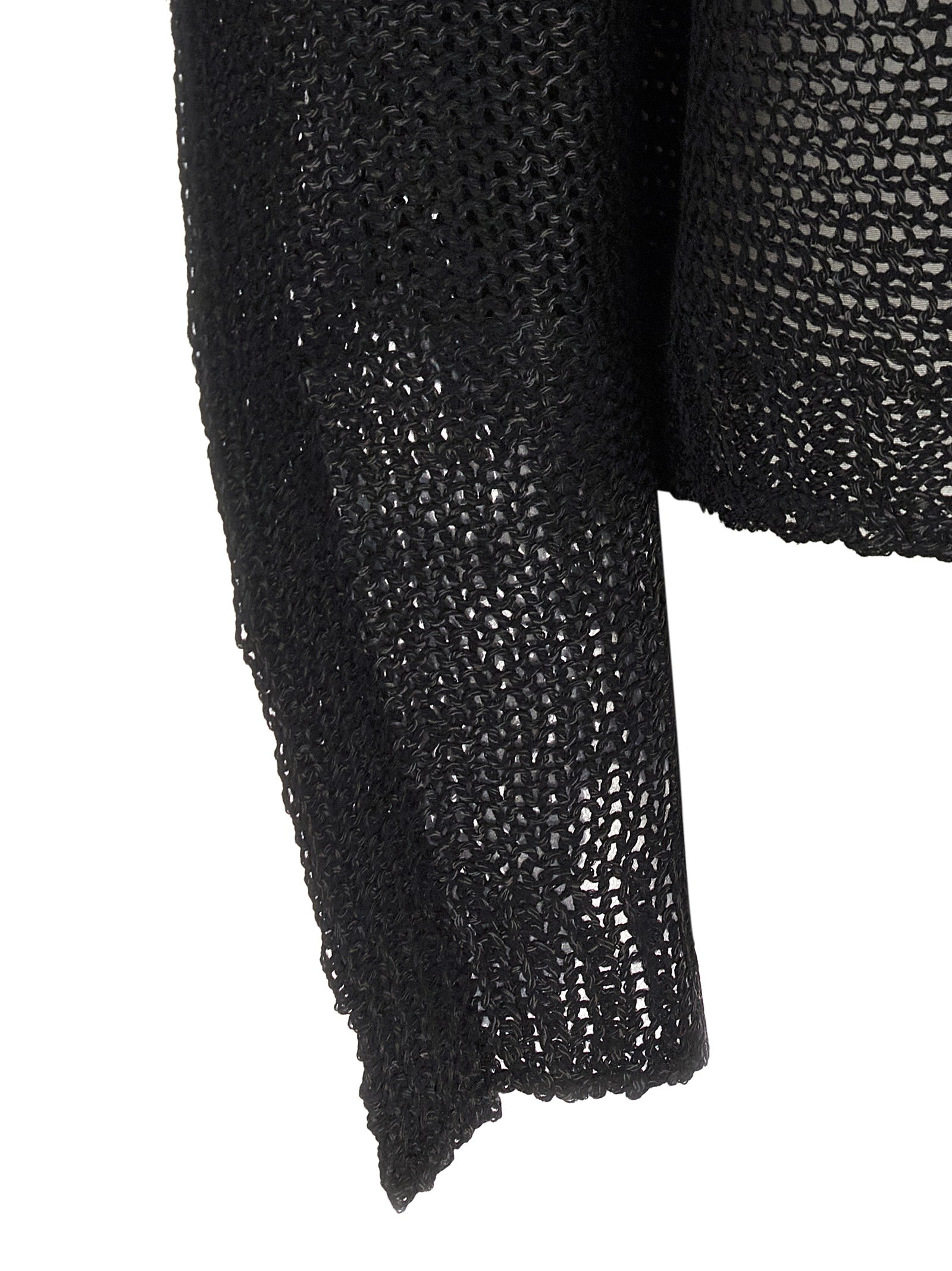 Issey Miyake 62% Wool sweater in black — view 4