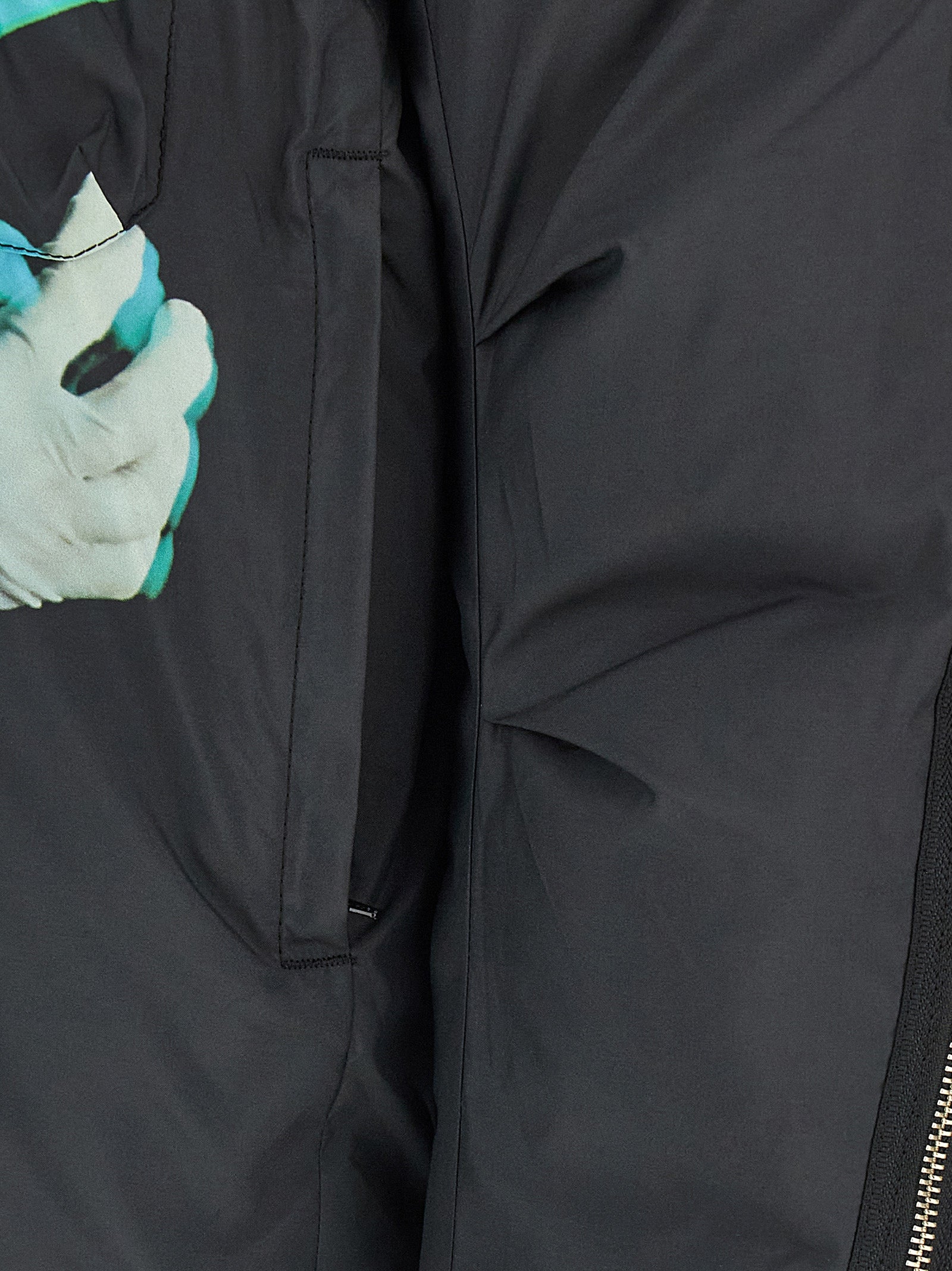 Undercover 100% polyester down jacket in black — view 4
