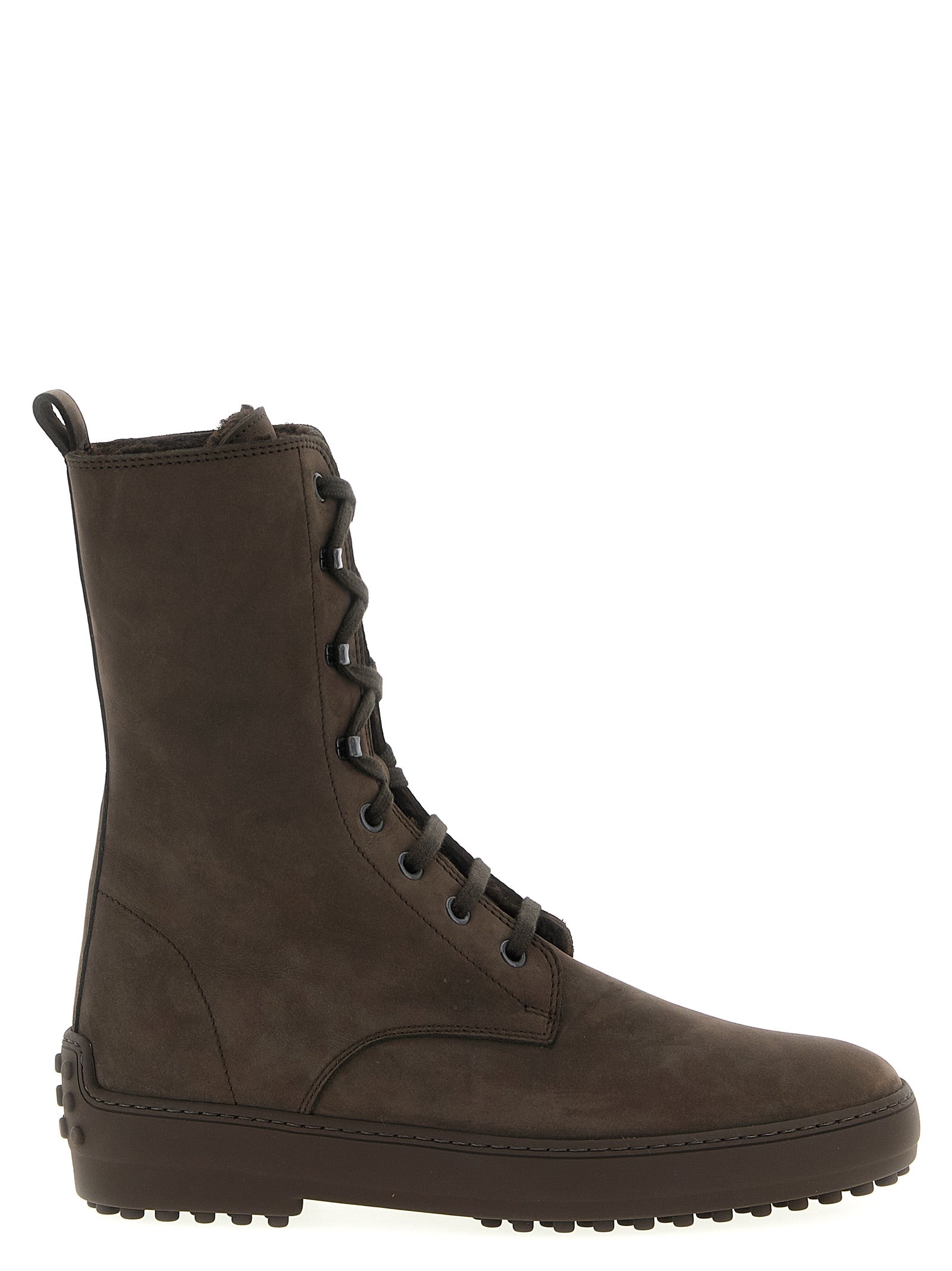Tod's 100% calfskin leather boot in brown