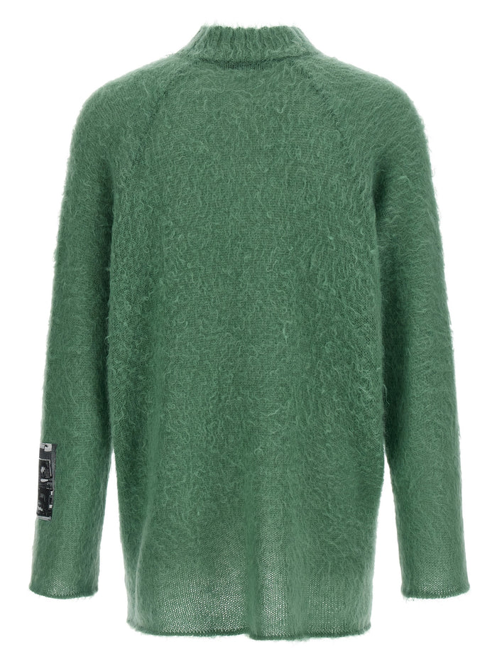 Undercover 38% Mohair sweater in green — view 2