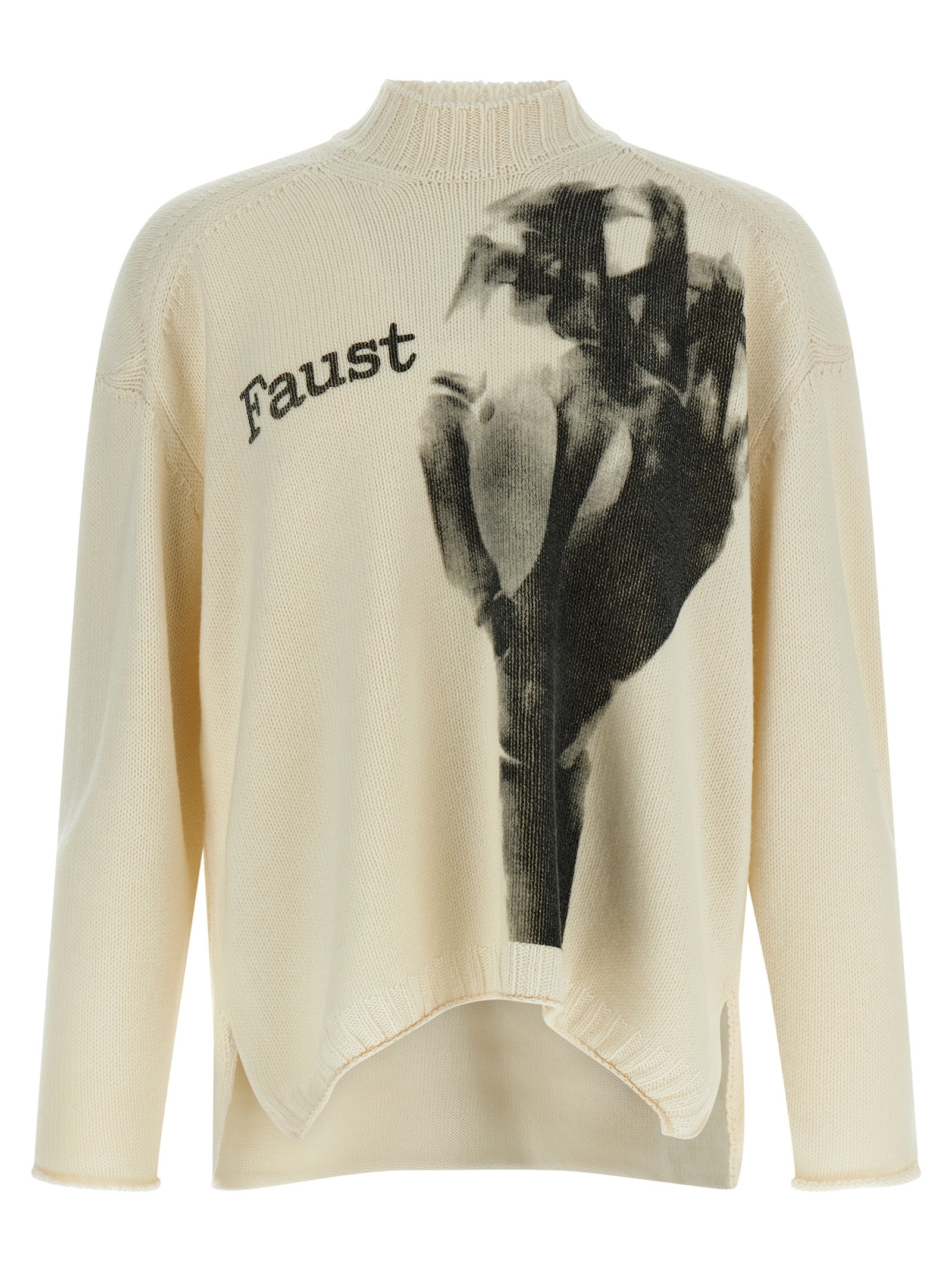 Undercover 70% wool cardigan in white