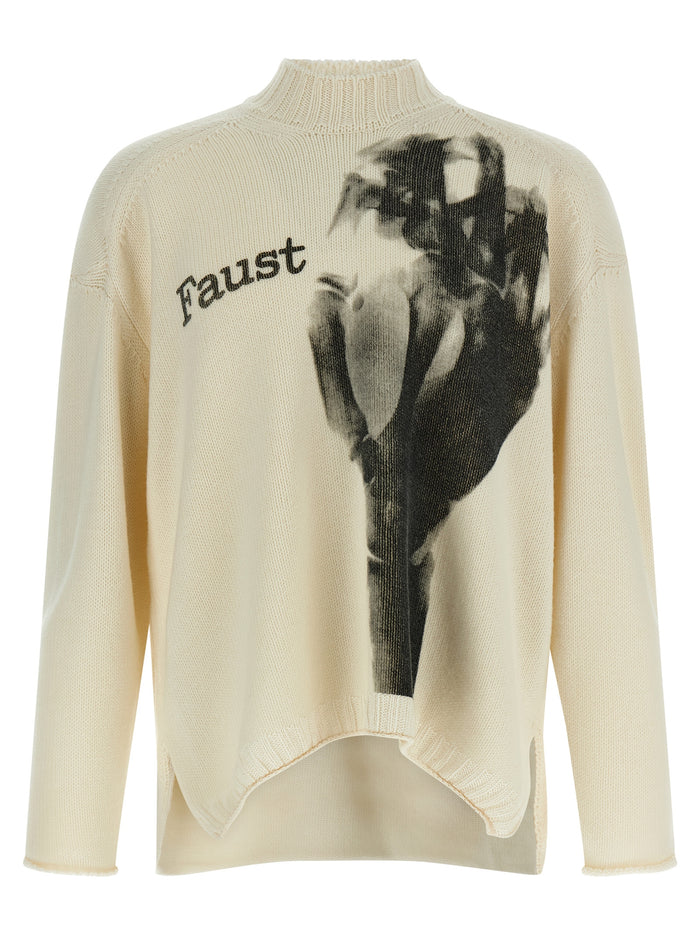 Undercover 70% wool cardigan in white