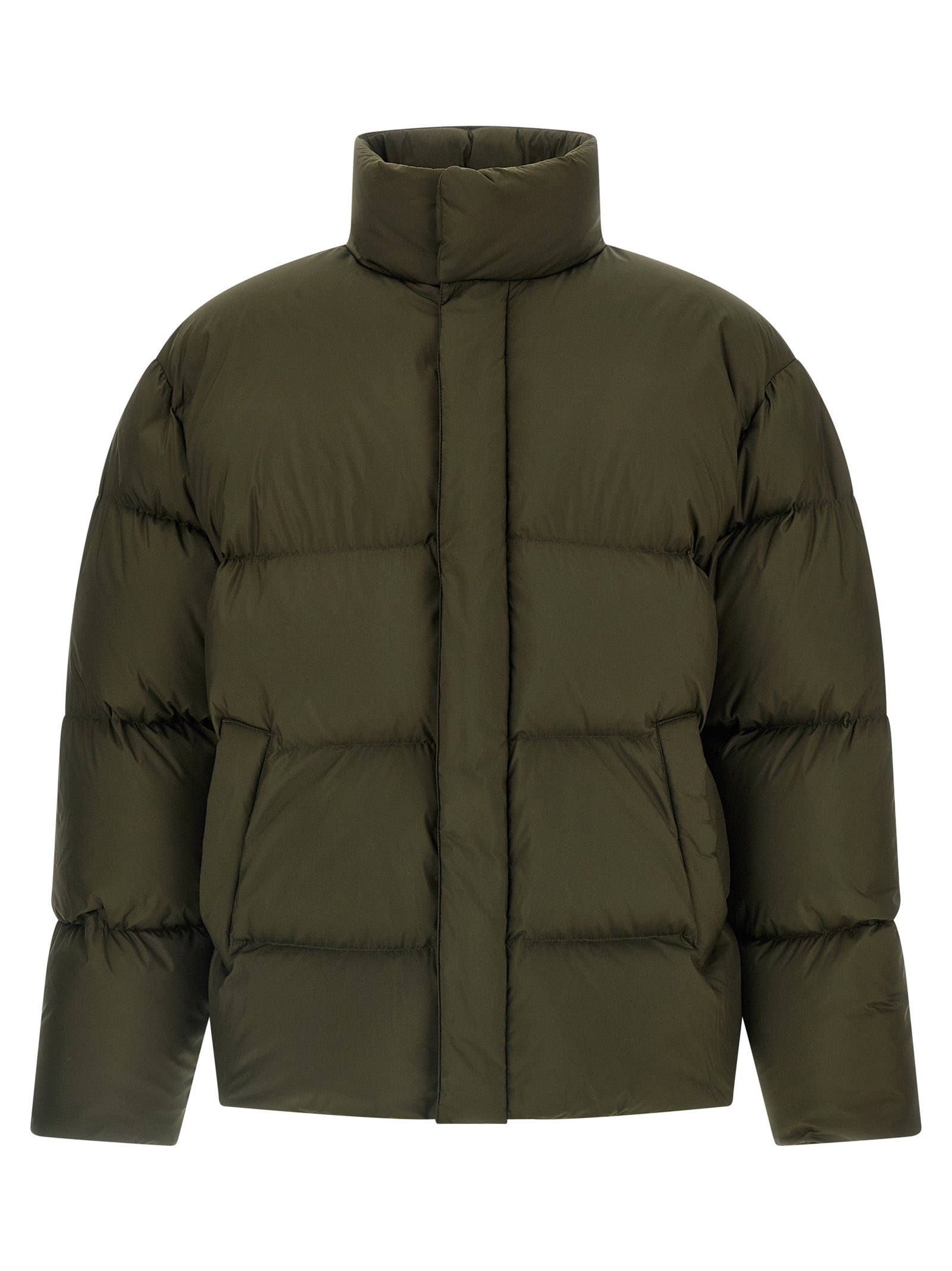 Saint Laurent 100% Polyester down jacket in green