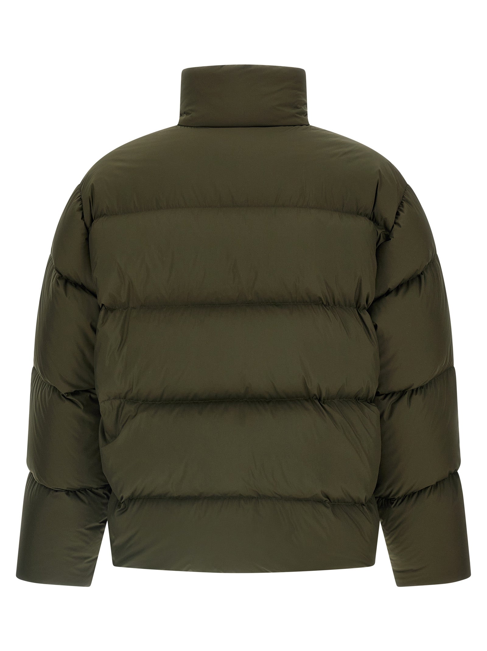 Saint Laurent 100% Polyester down jacket in green — view 2