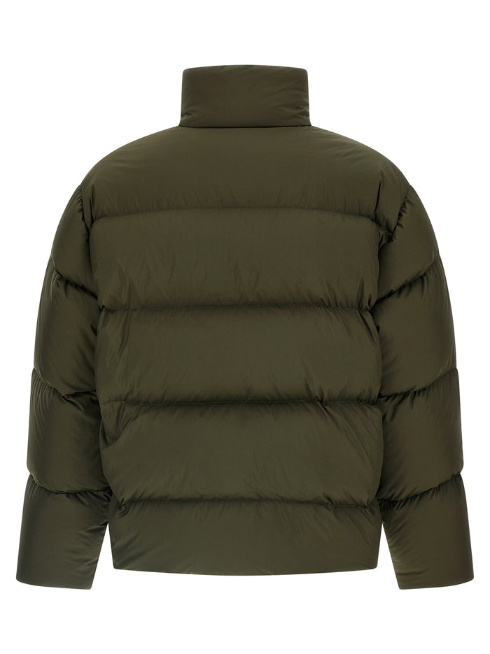 Saint Laurent 100% Polyester down jacket in green — view 2