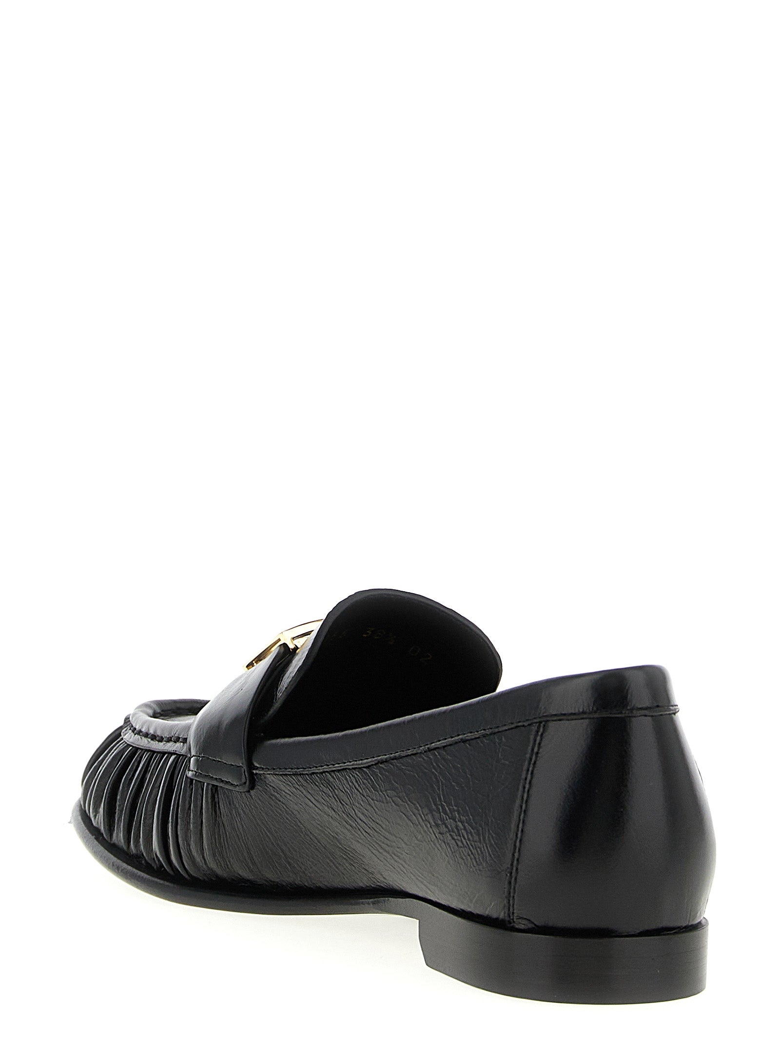 Fendi 100% lamb leather loafer in black — view 3