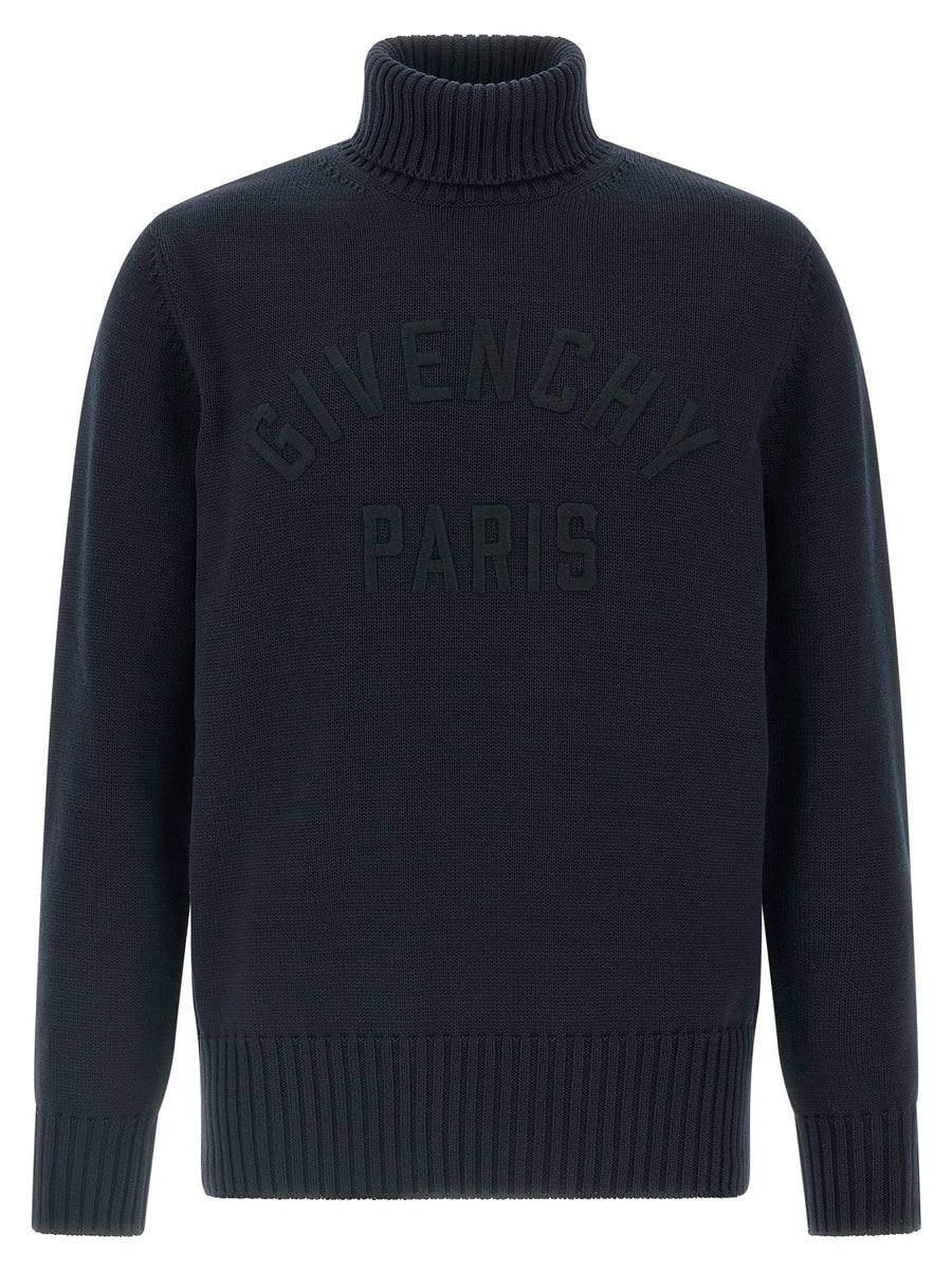 Givenchy 100% cotton sweater in navy