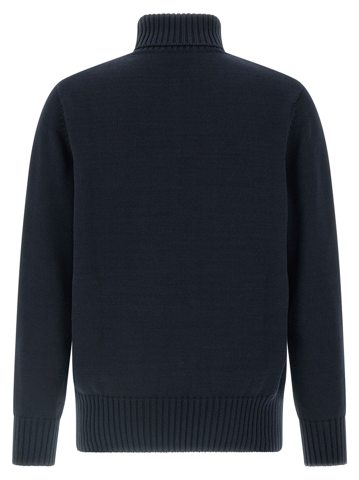 Givenchy 100% cotton sweater in navy — view 2