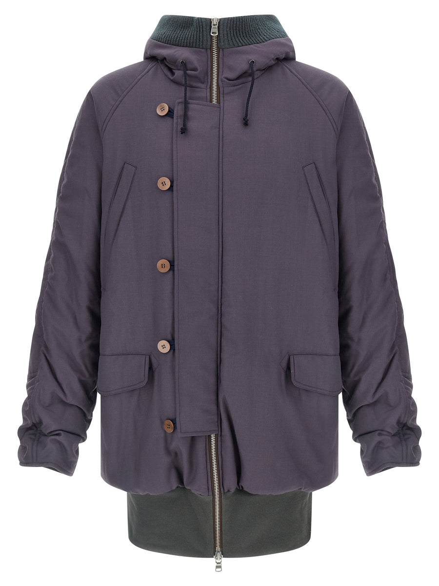 Magliano 100% Virgin Wool coat in purple