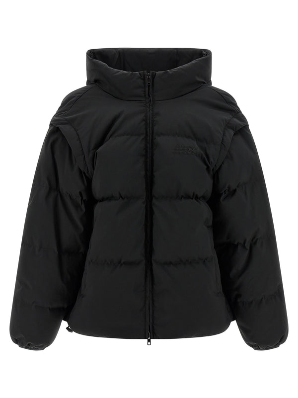 MM6 Maison Margiela 100% polyester down jacket in black