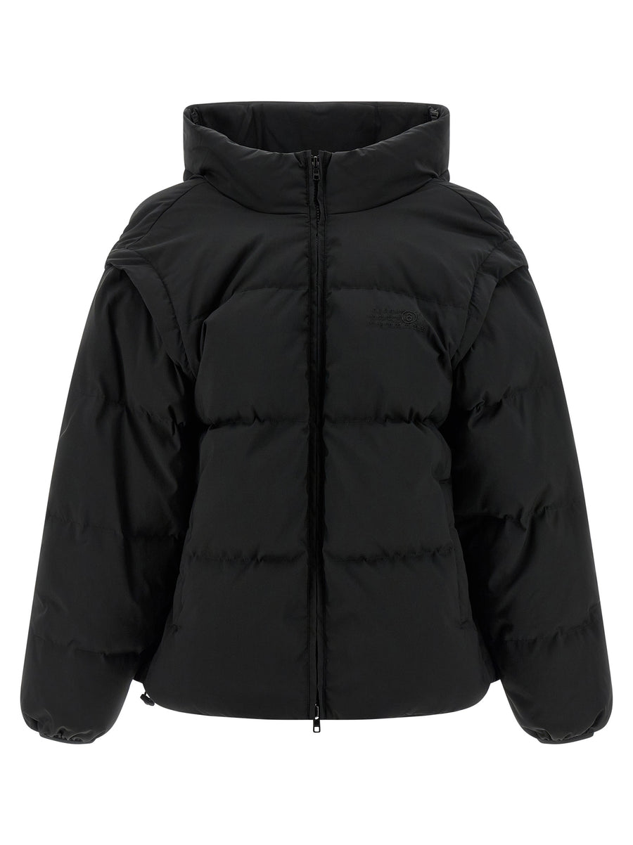 MM6 Maison Margiela 100% polyester down jacket in black