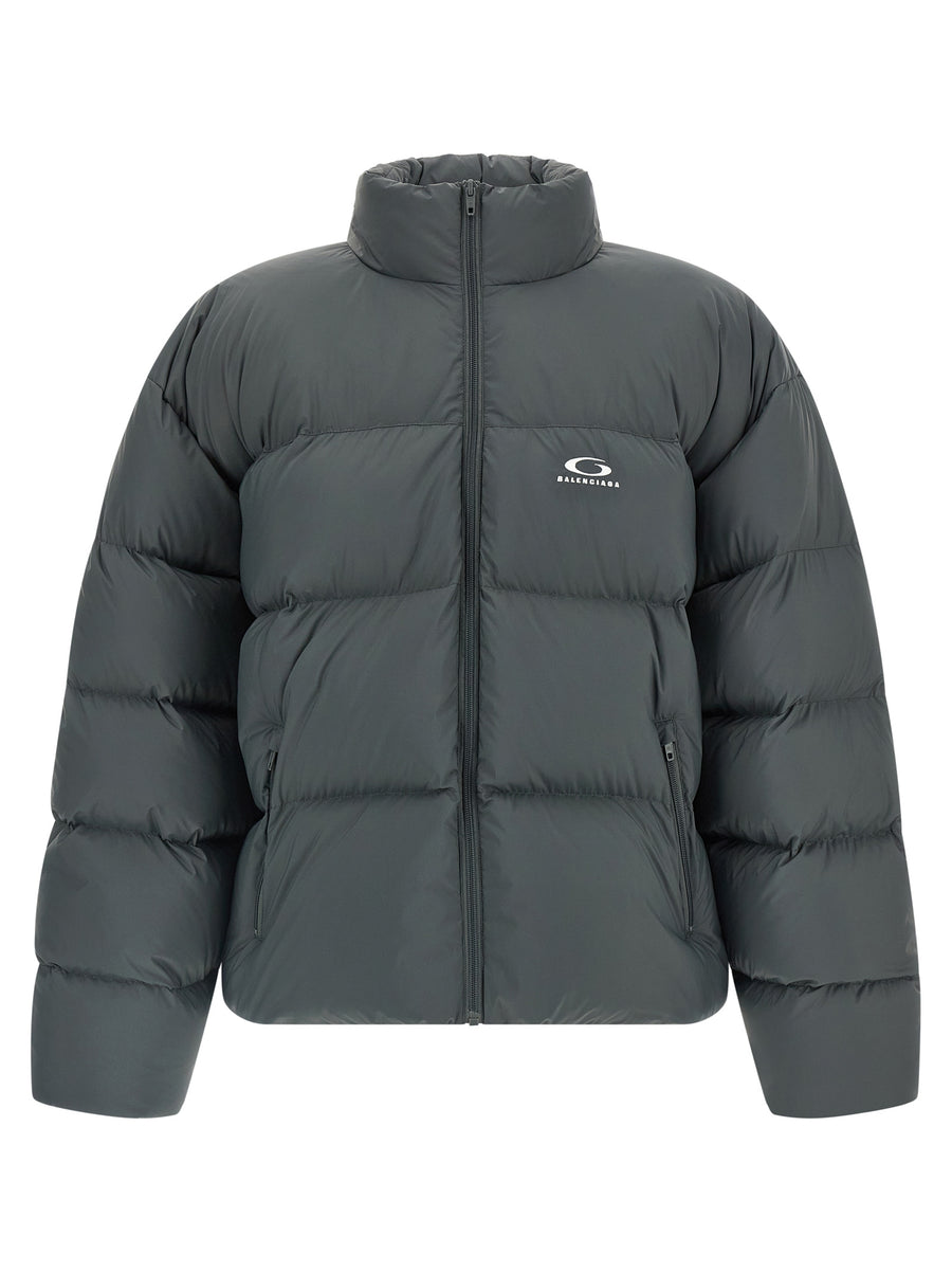 Balenciaga 100% polyamide down jacket in gray