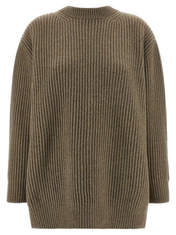 MM6 Maison Margiela 80% Virgin Wool sweater in beige
