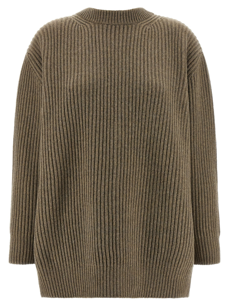 MM6 Maison Margiela 80% Virgin Wool sweater in beige