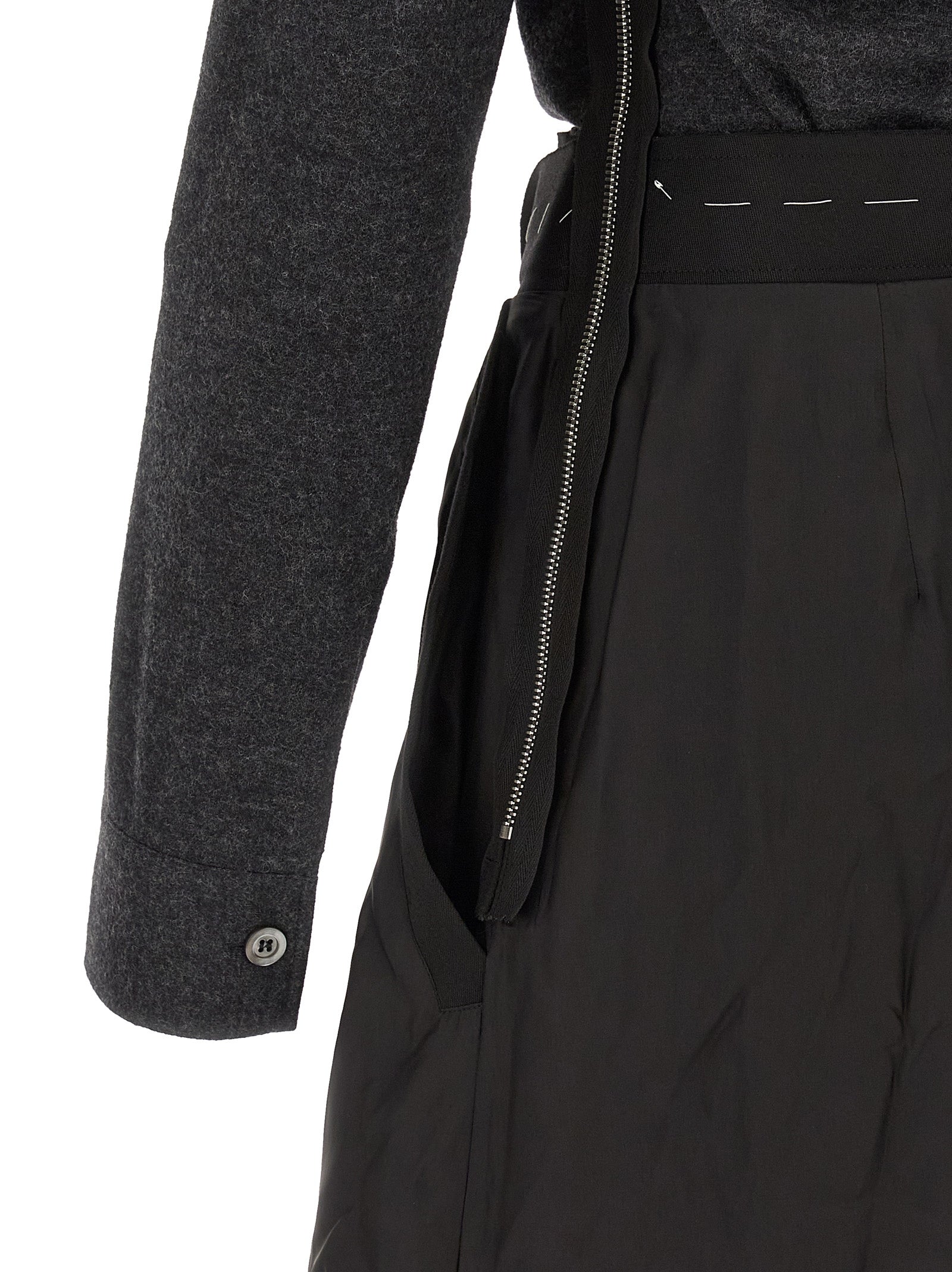 Maison Margiela 100% Virgin Wool (top) dress in gray — view 4