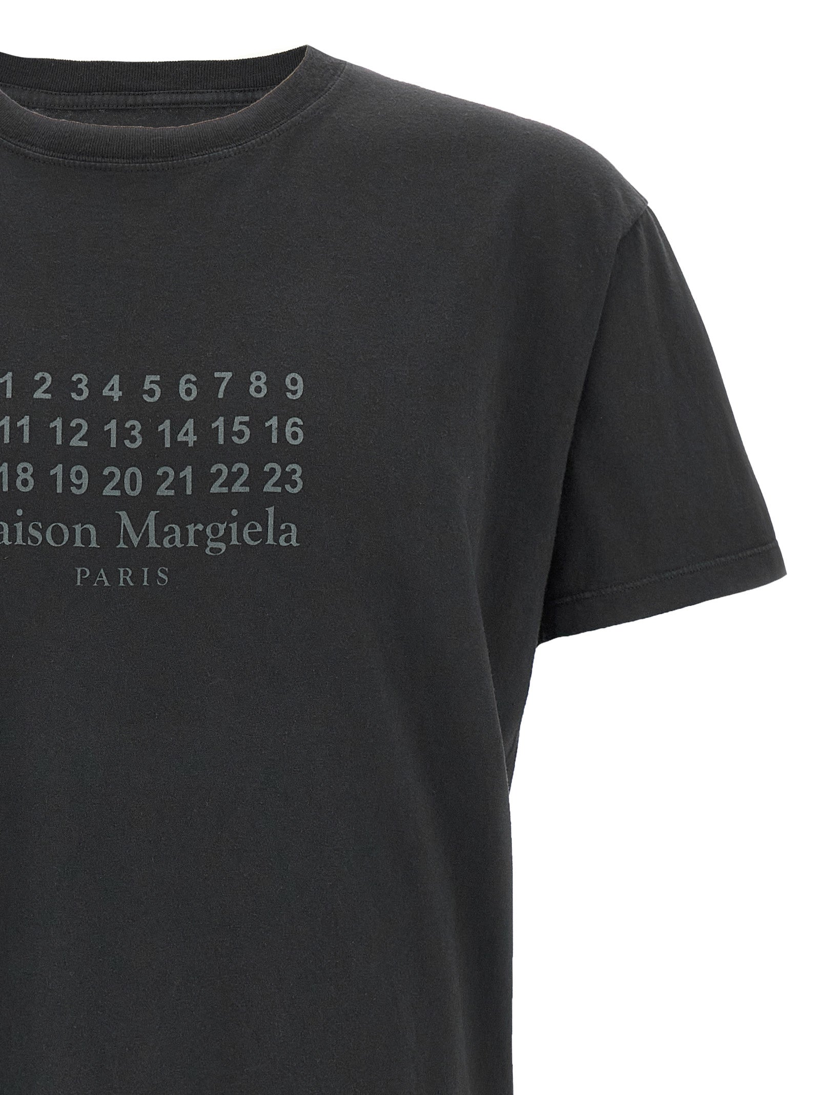 Maison Margiela 100% cotton t-shirt in black — view 3