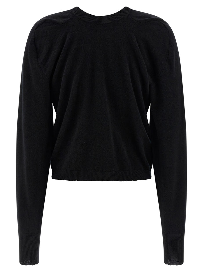 Maison Margiela 100% virgin wool sweater in black — view 2
