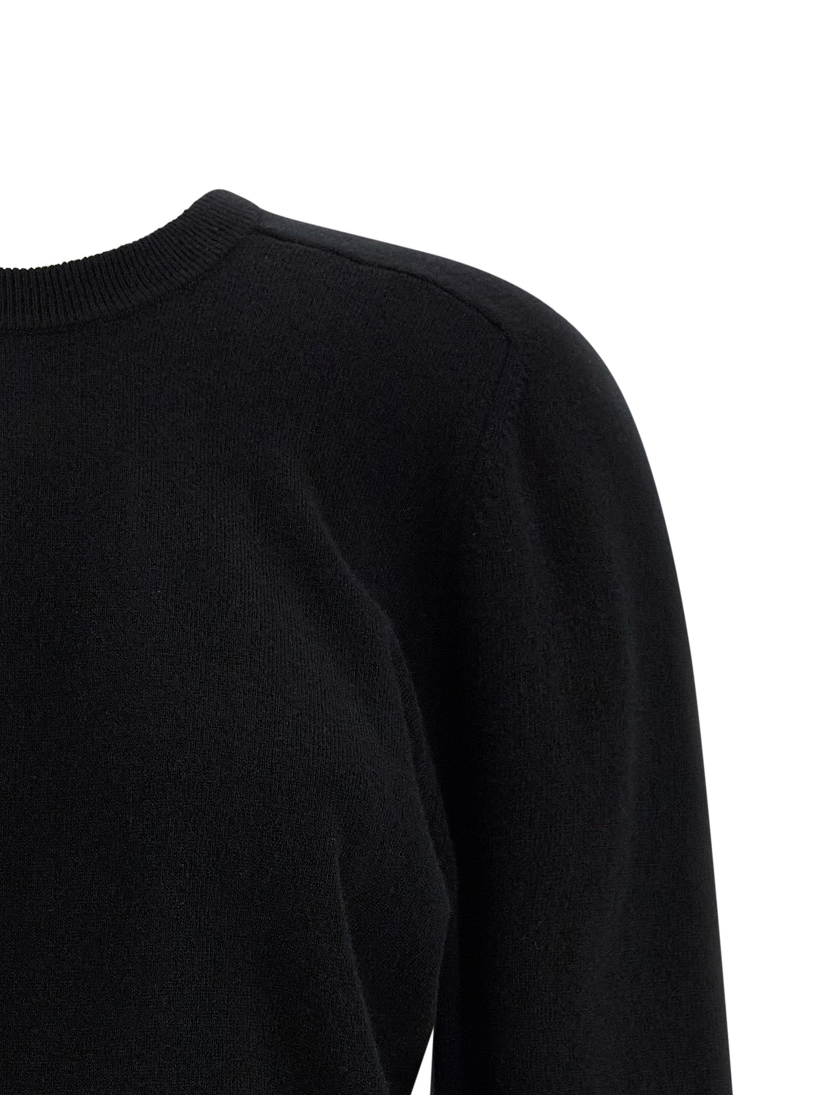 Maison Margiela 100% virgin wool sweater in black — view 3