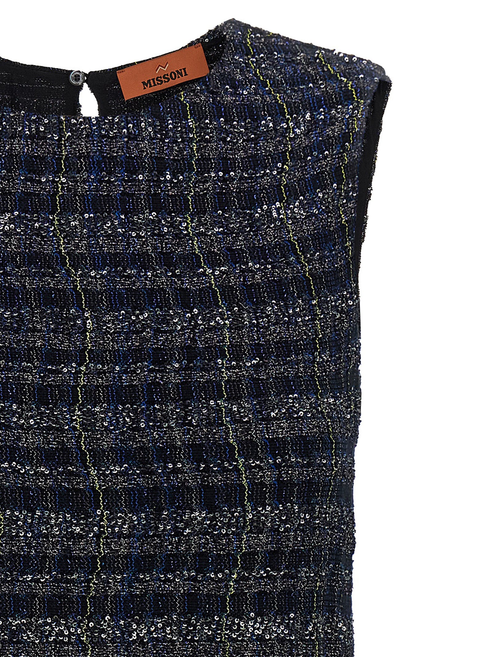 Missoni 63% Viscose dress in navy — view 3