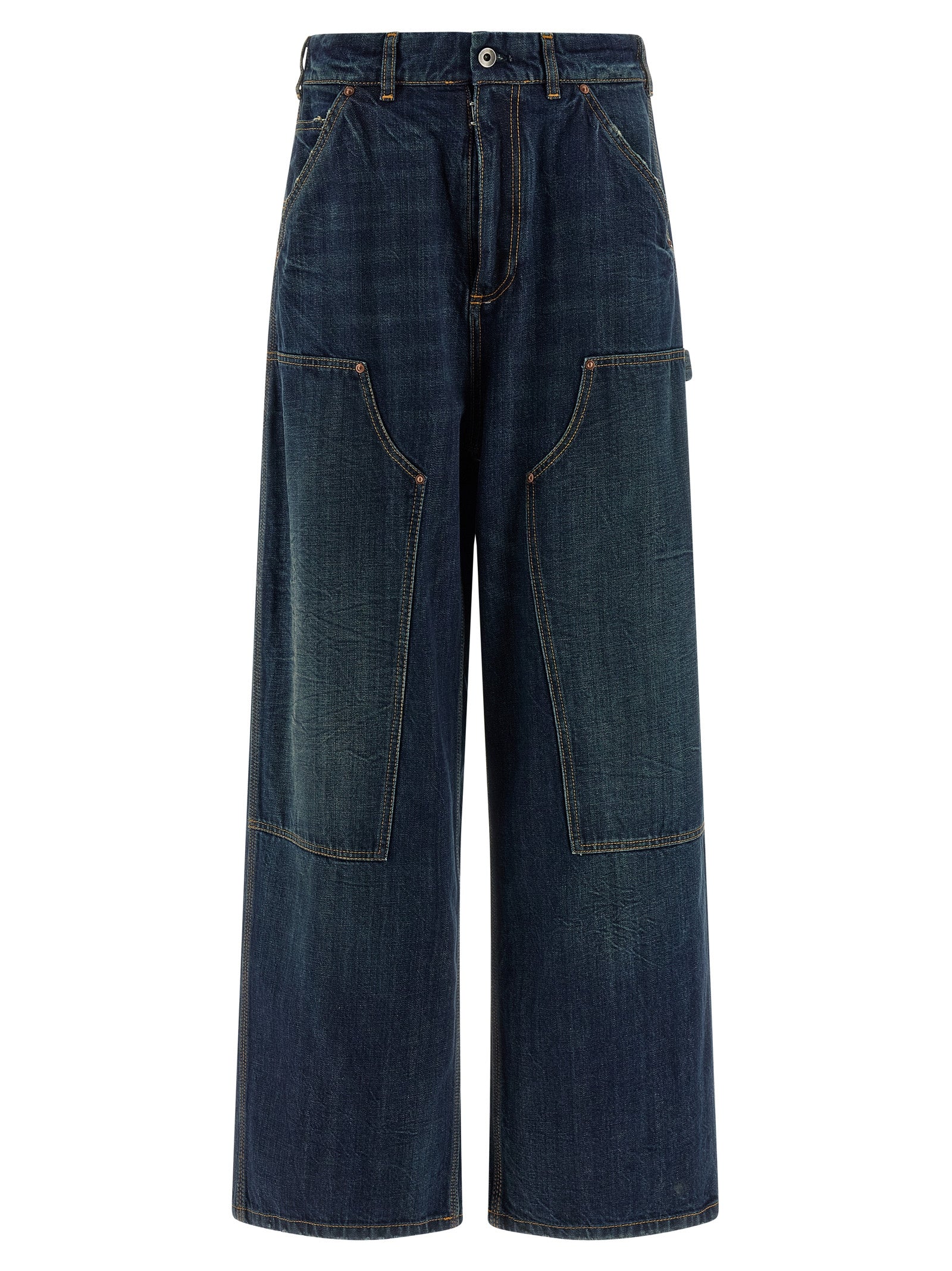 Maison Margiela 100% cotton jeans in blue