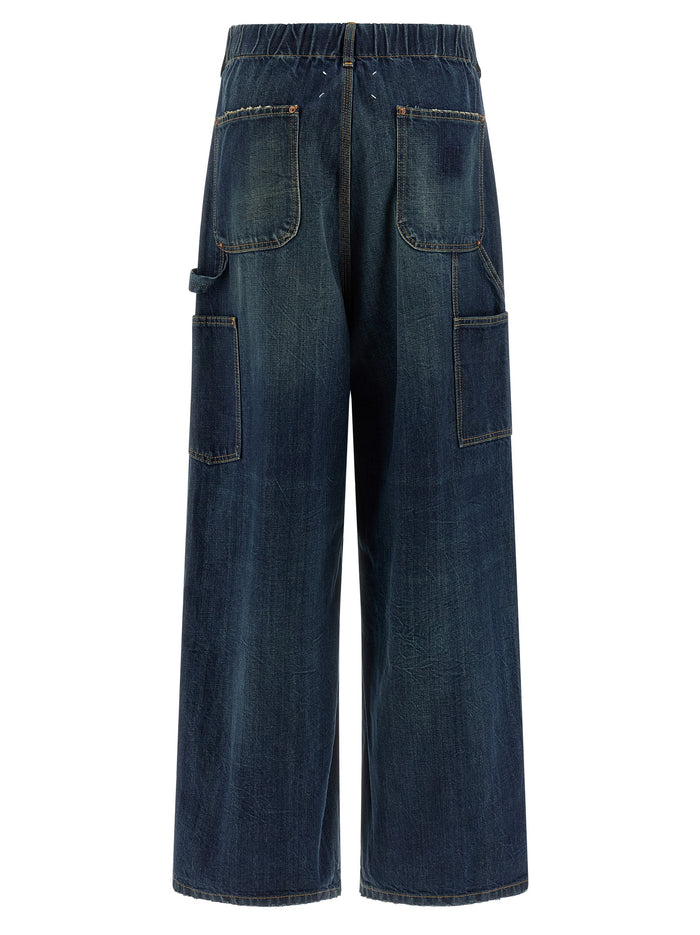 Maison Margiela 100% cotton jeans in blue — view 2