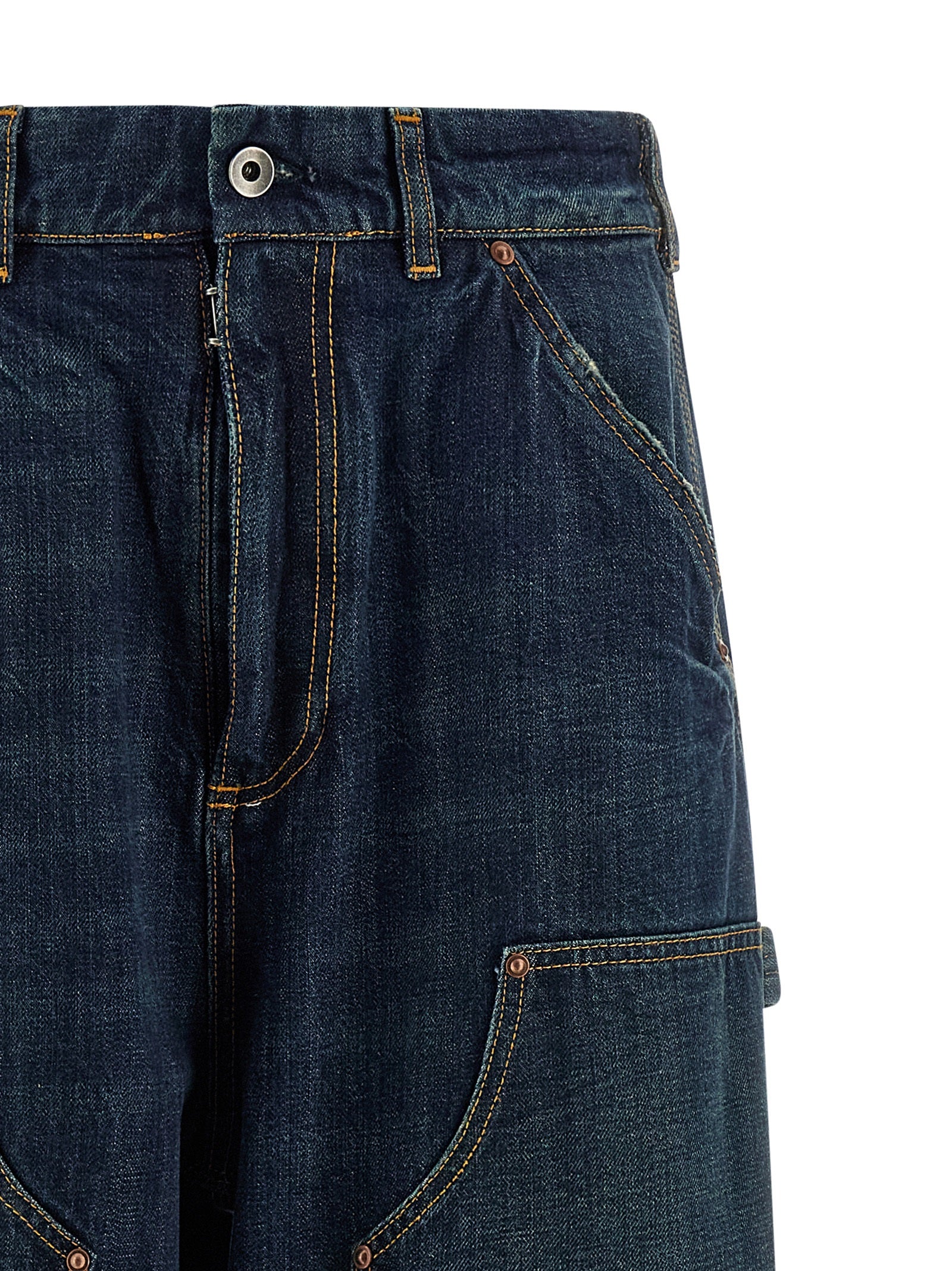 Maison Margiela 100% cotton jeans in blue — view 3