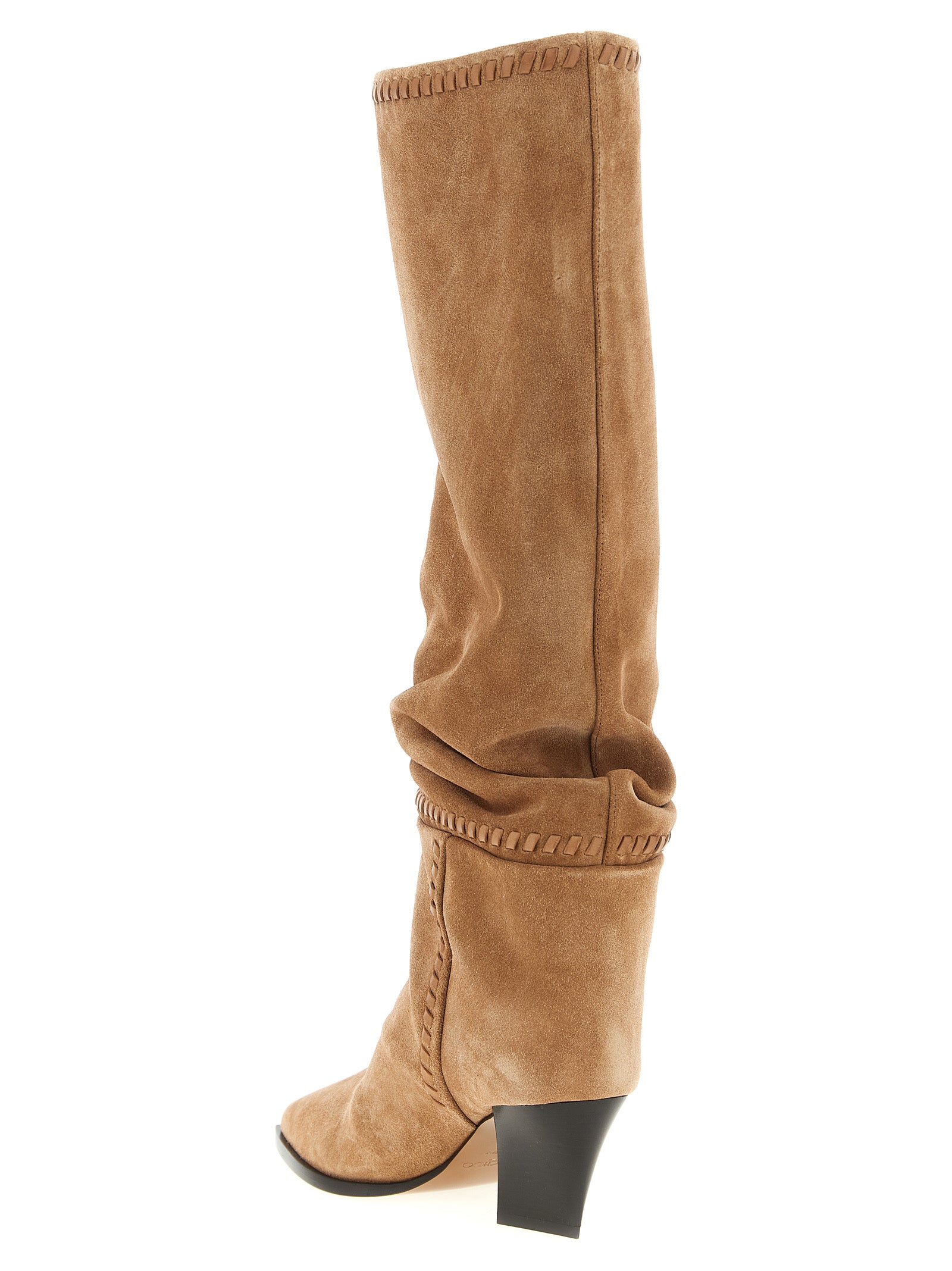 Jimmy Choo 79% leather boot in beige — view 3
