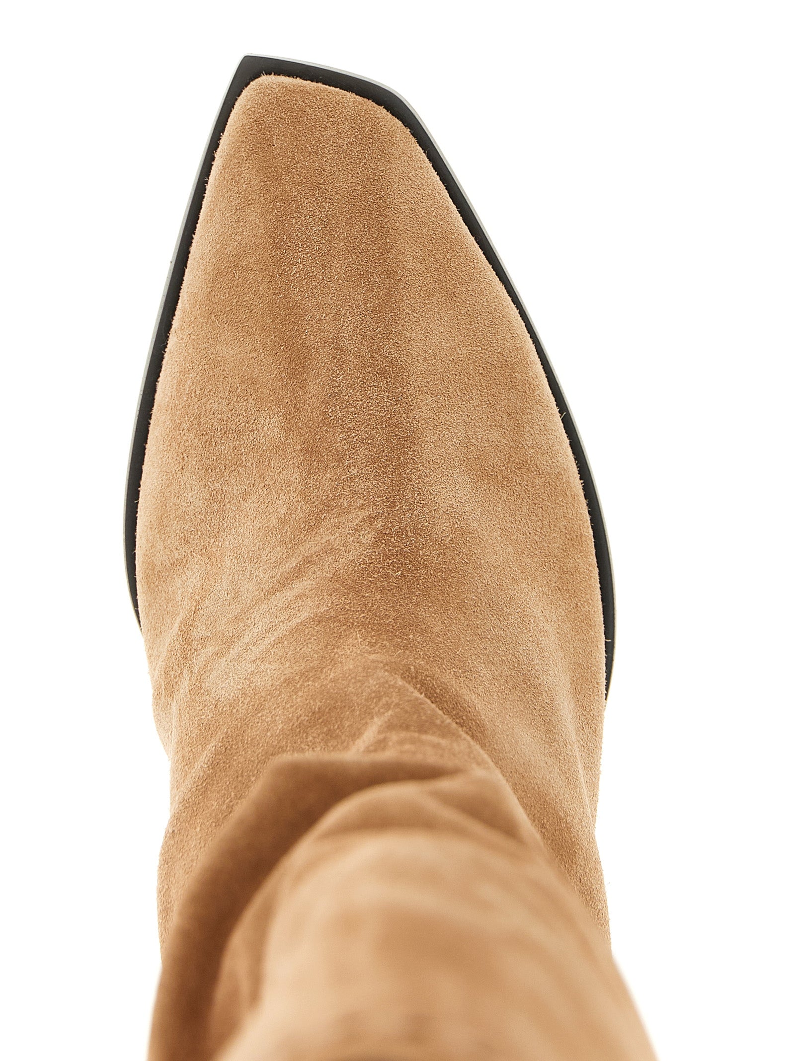 Jimmy Choo 79% leather boot in beige — view 4