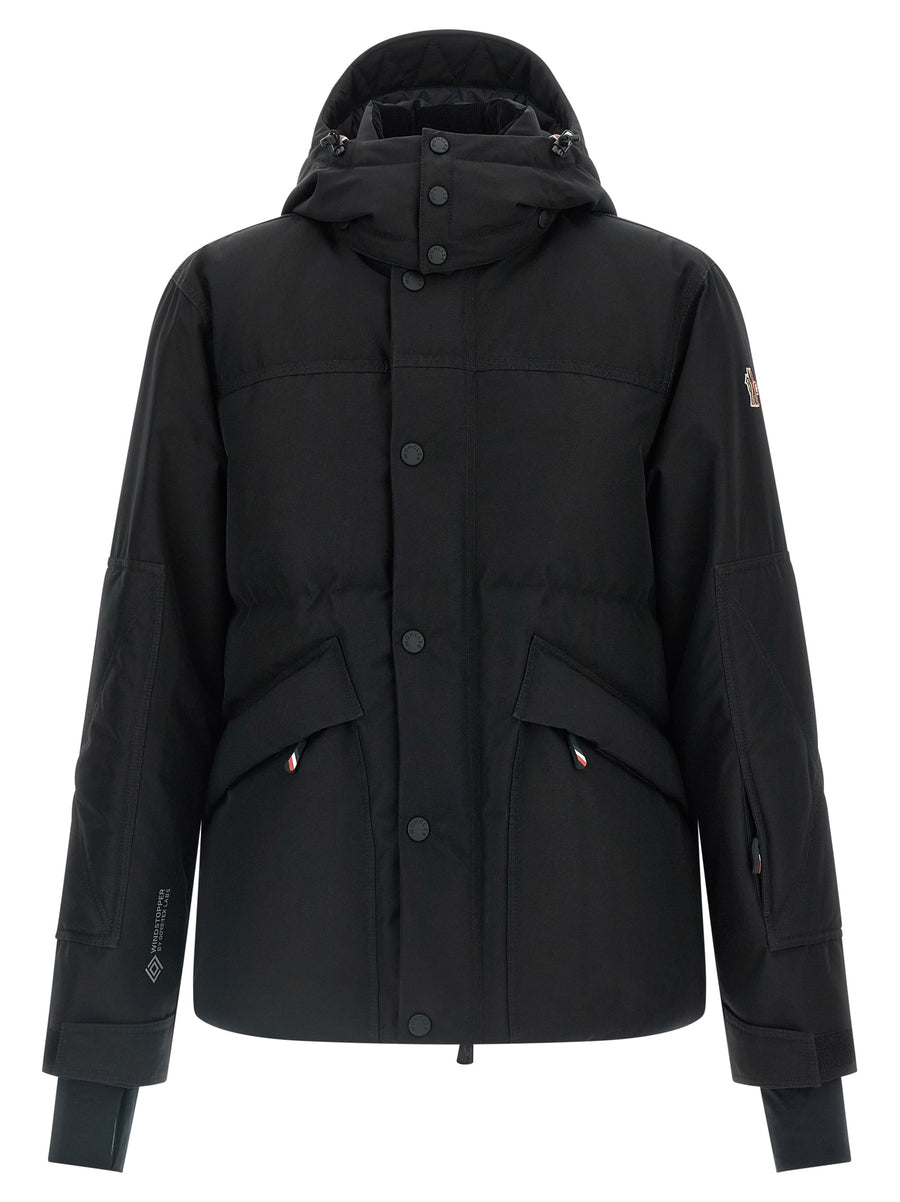 Moncler Grenoble 100% polyester down jacket in black