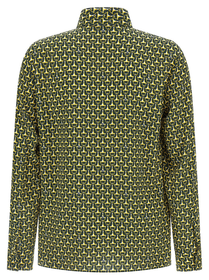 Gucci 100% silk shirt in green — view 2