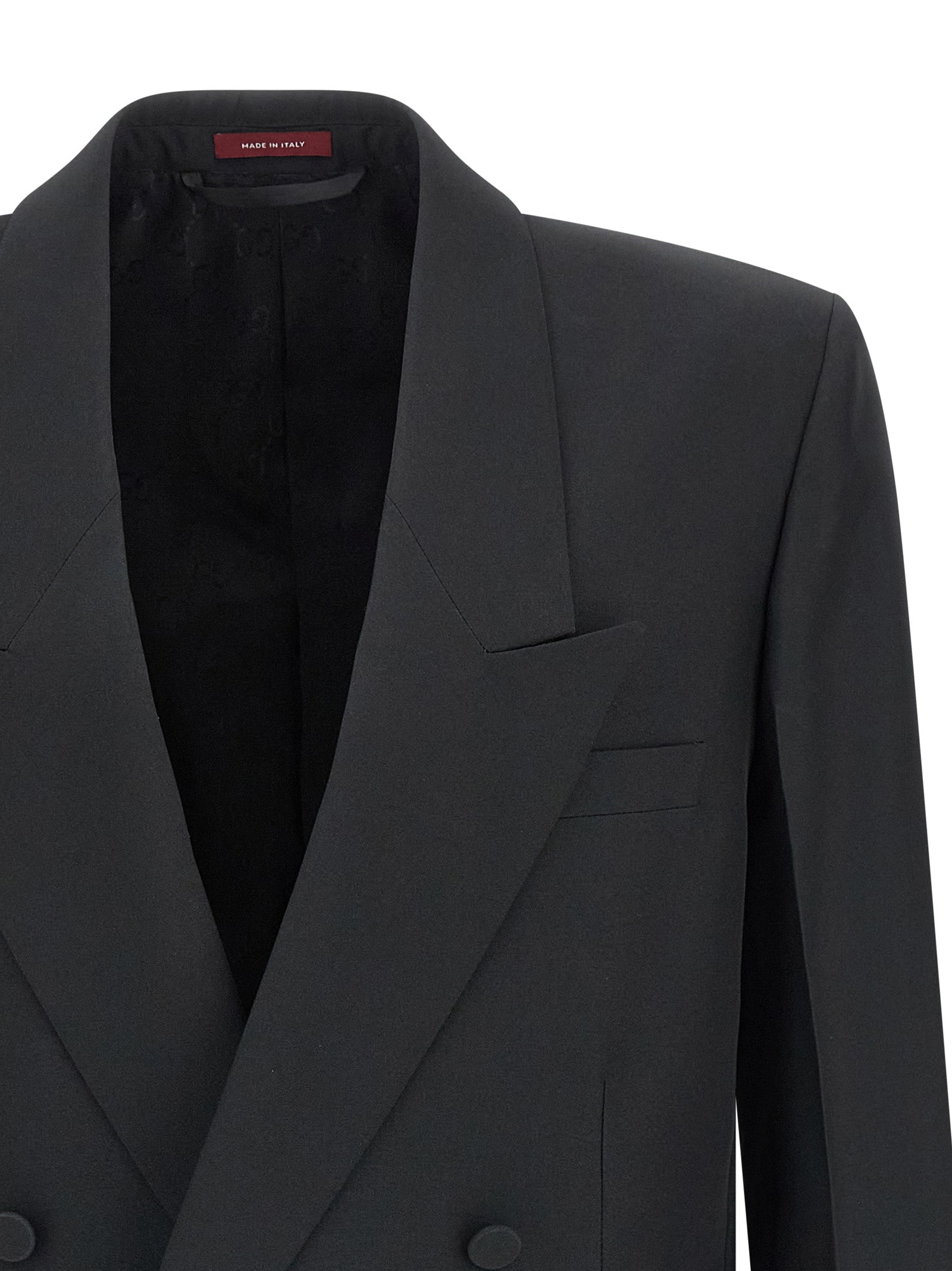 Gucci 100% polyester blazer in black — view 3