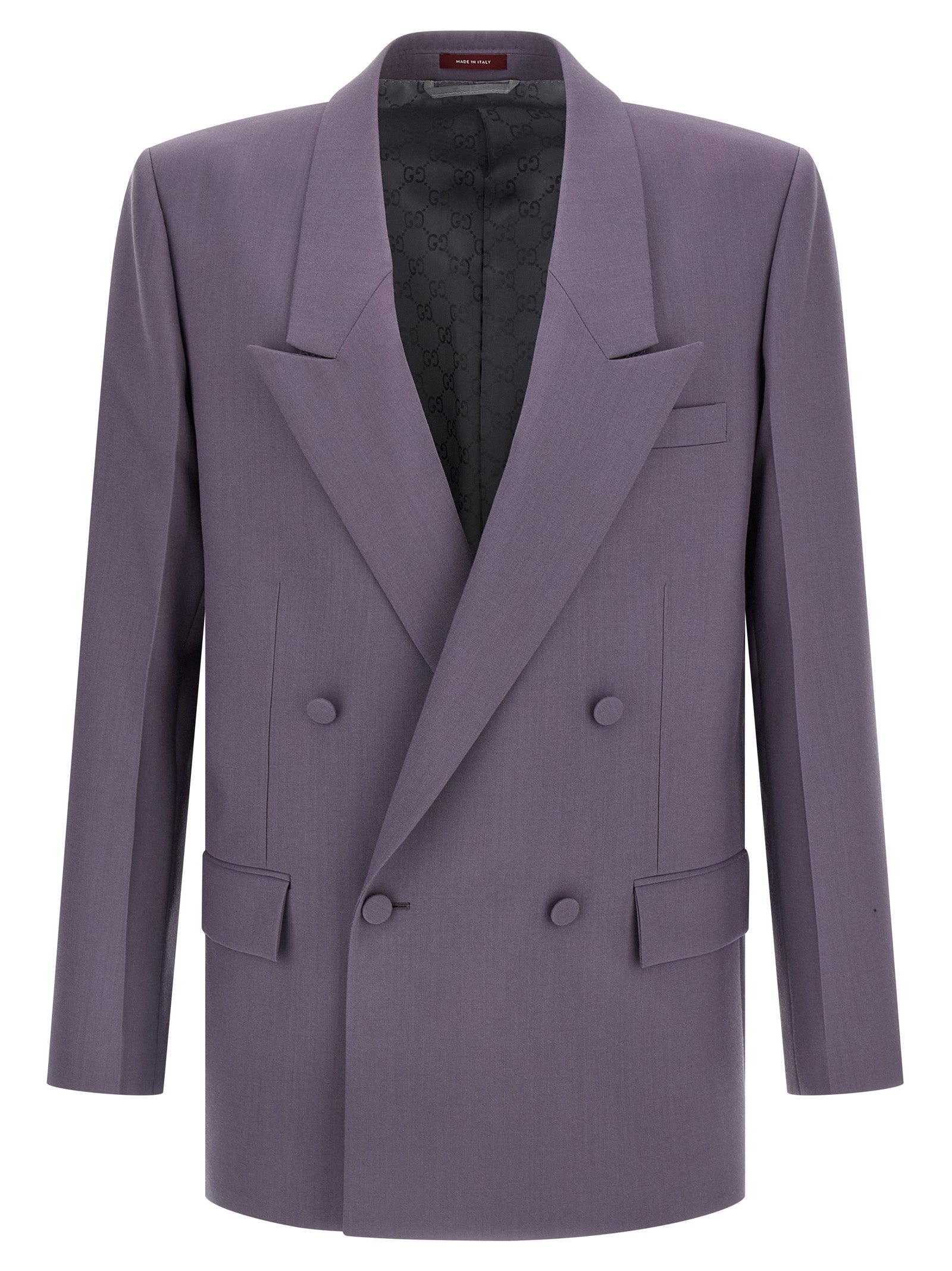 Gucci 100% Wool blazer in purple