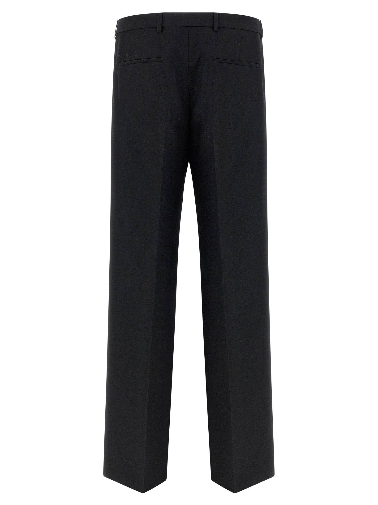 Gucci 100% polyester trousers in black — view 2
