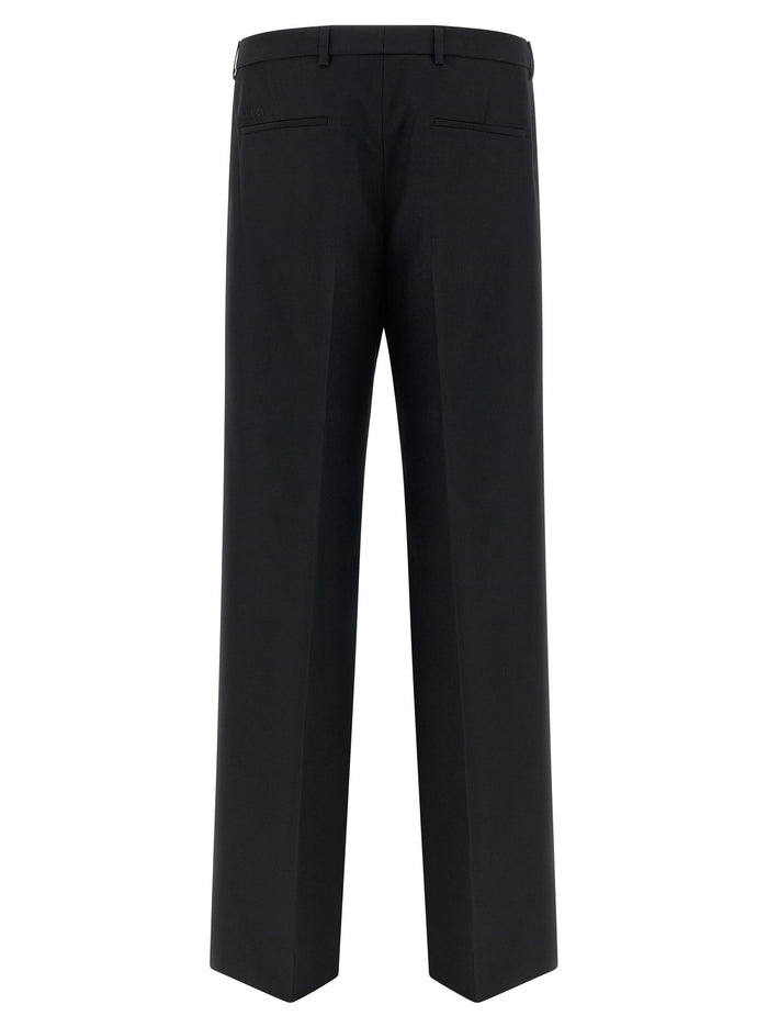 Gucci 100% polyester trousers in black — view 2