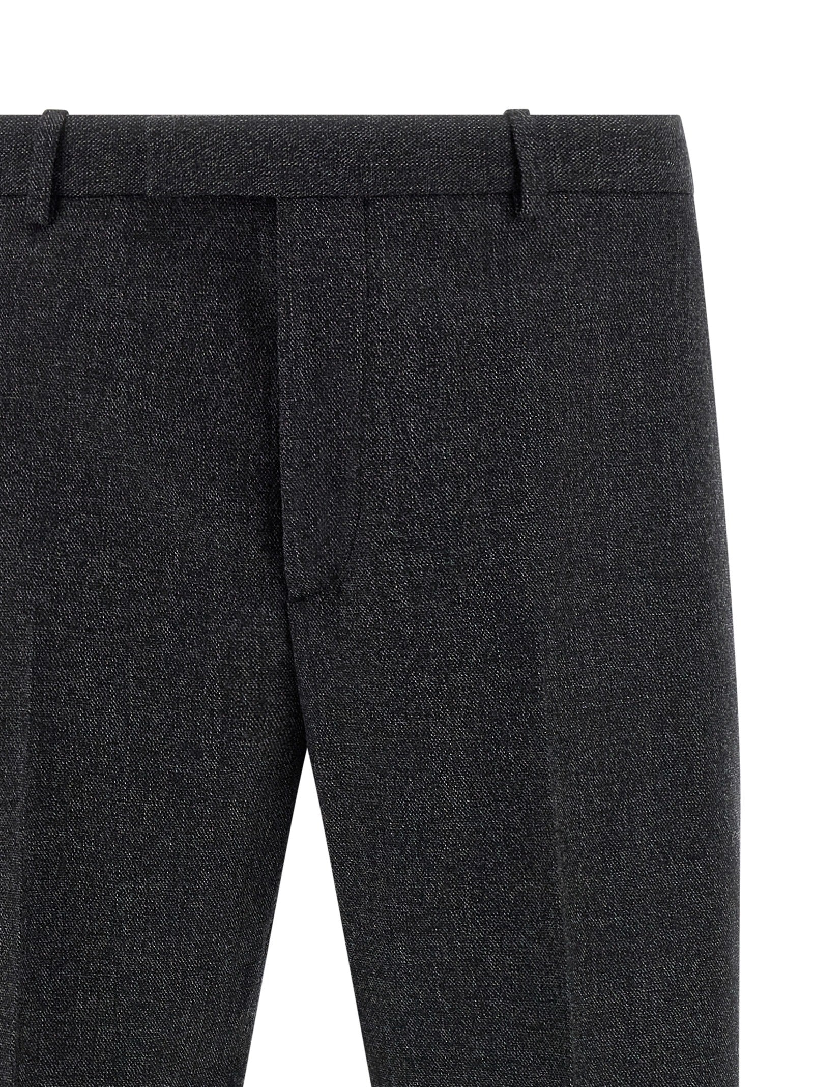 Gucci 100% wool trousers in gray — view 3