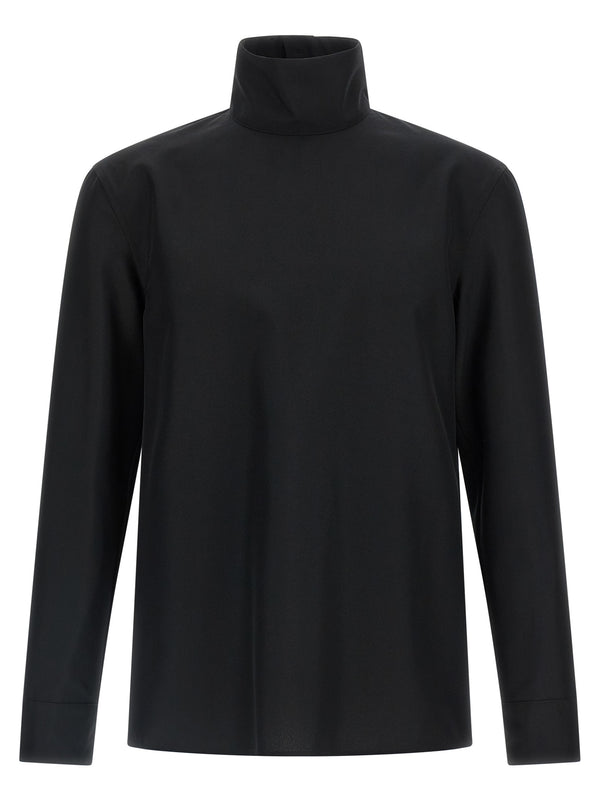 Gucci 100% polyester blouse in black