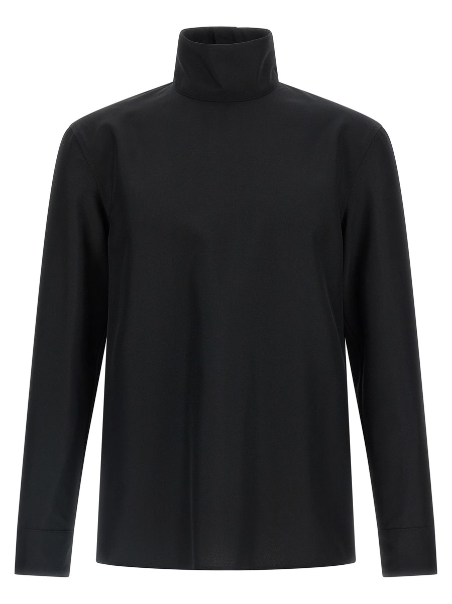 Gucci 100% polyester blouse in black