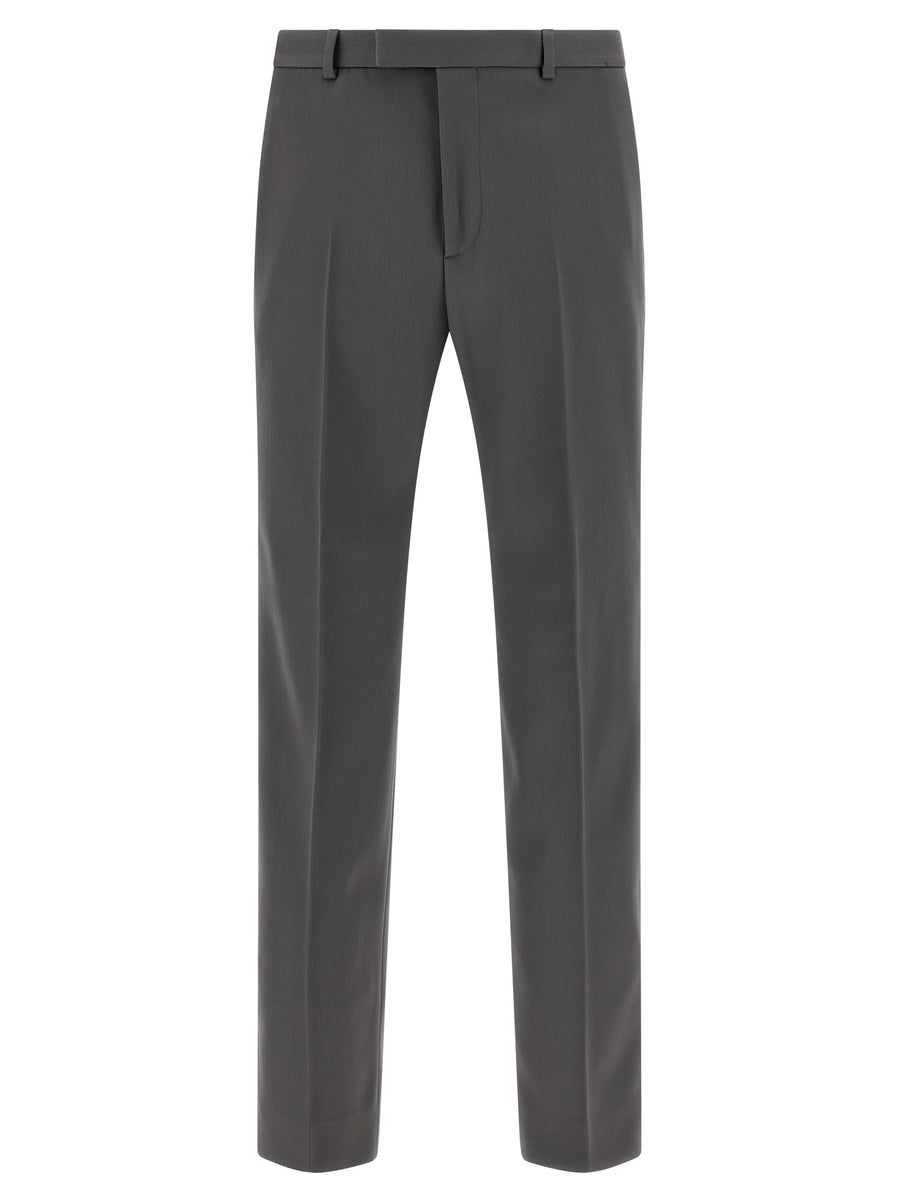 Gucci 99% Wool trousers in gray