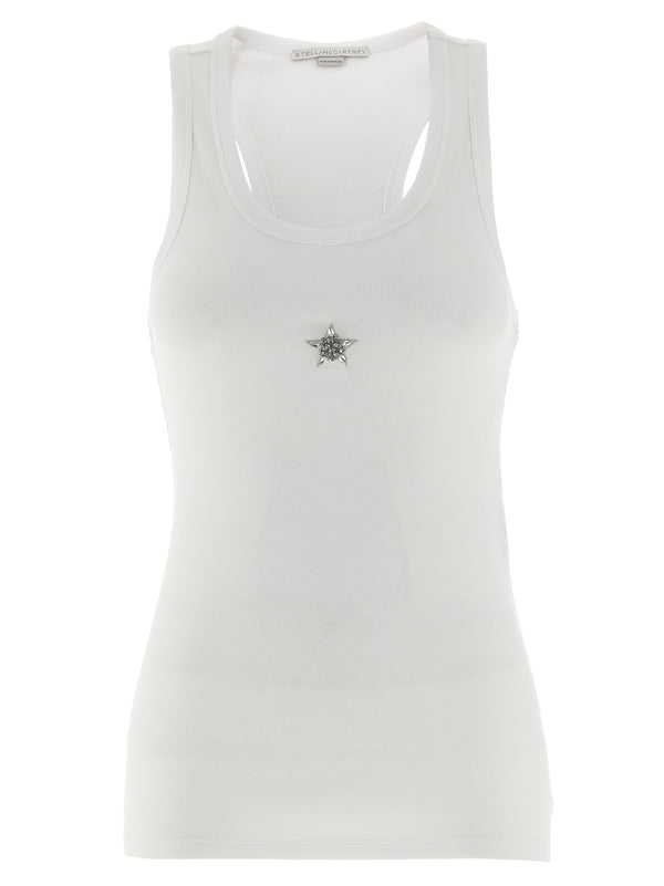 Stella McCartney 67% lyocell tank top in white