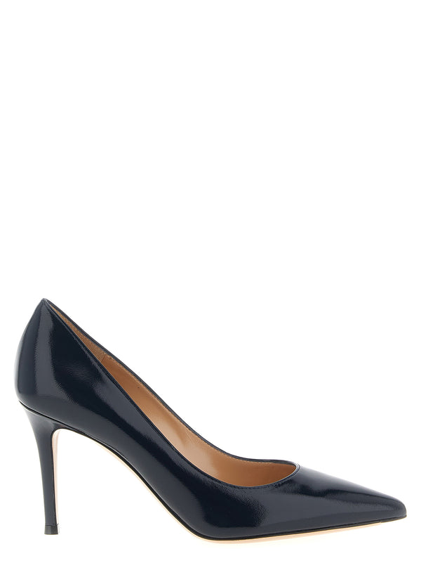 Gianvito Rossi 100% Lamb Leather pump in navy