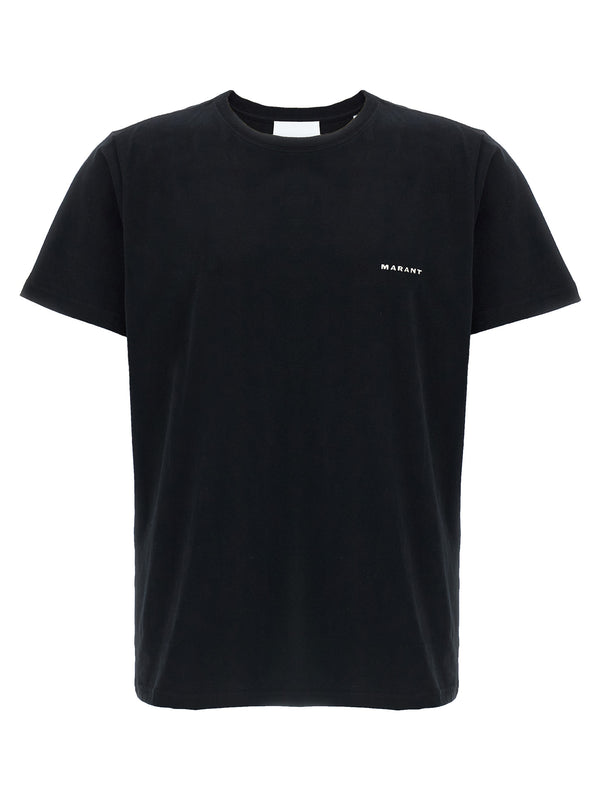 Marant 100% cotton t-shirt in black