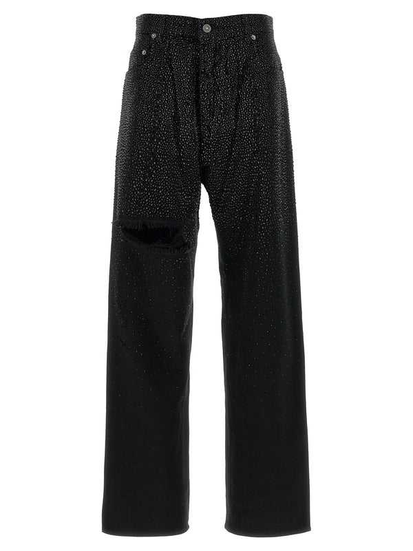 Golden Goose 100% cotton jeans in black