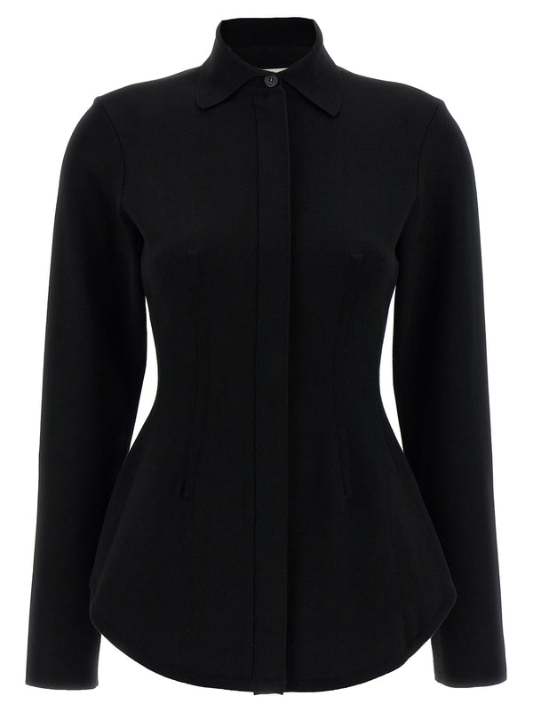 Sportmax 72% viscose blouse in black
