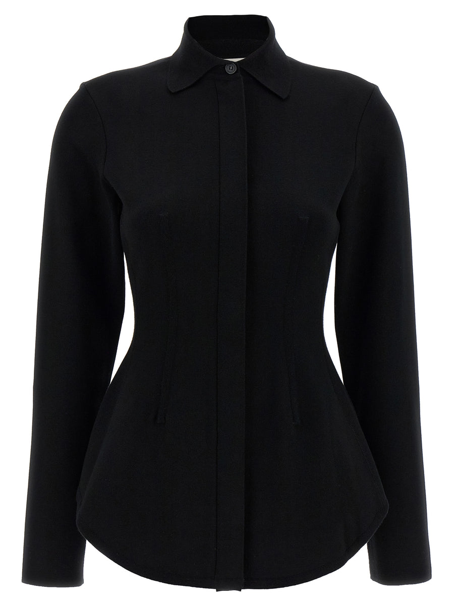 Sportmax 72% viscose blouse in black