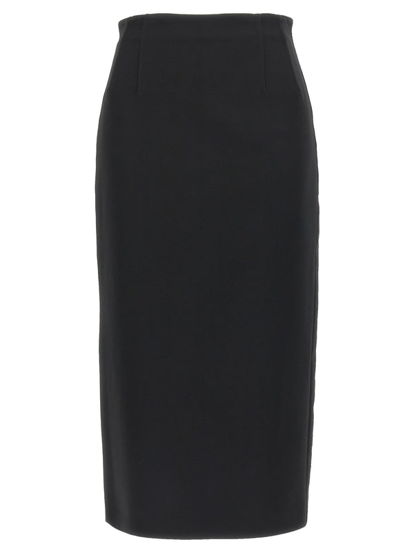Max Mara 97% Viscose skirt in black