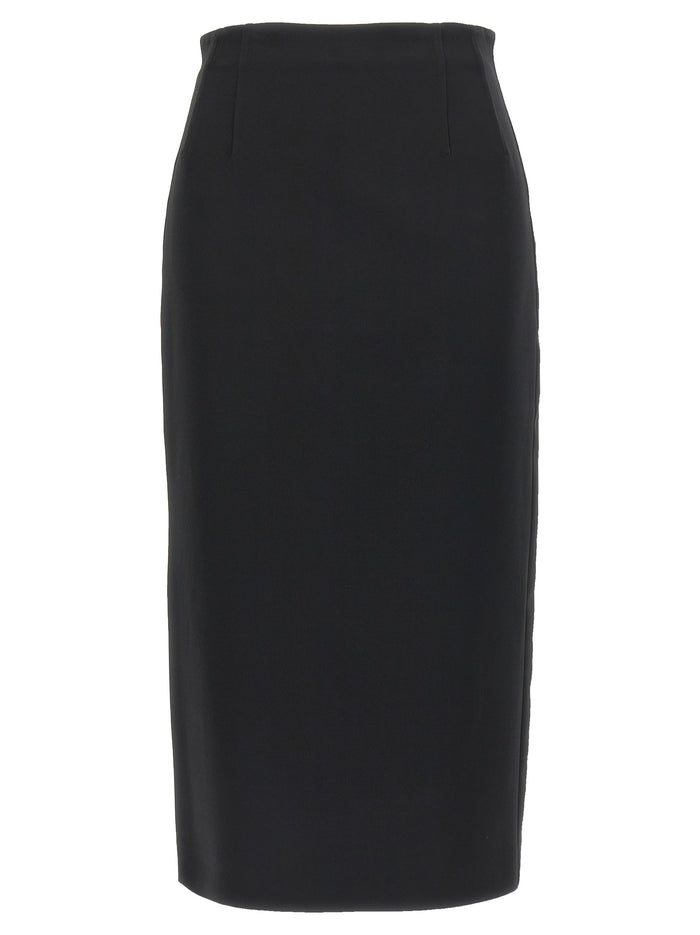 Max Mara 97% Viscose skirt in black