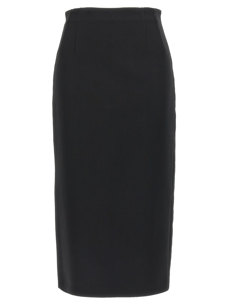 Max Mara 97% Viscose skirt in black