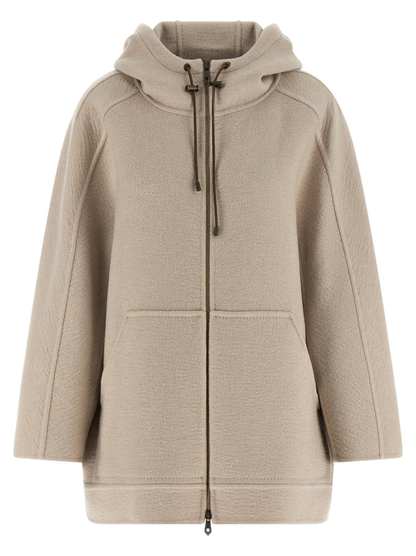 Max Mara 100% Cashmere coat in beige
