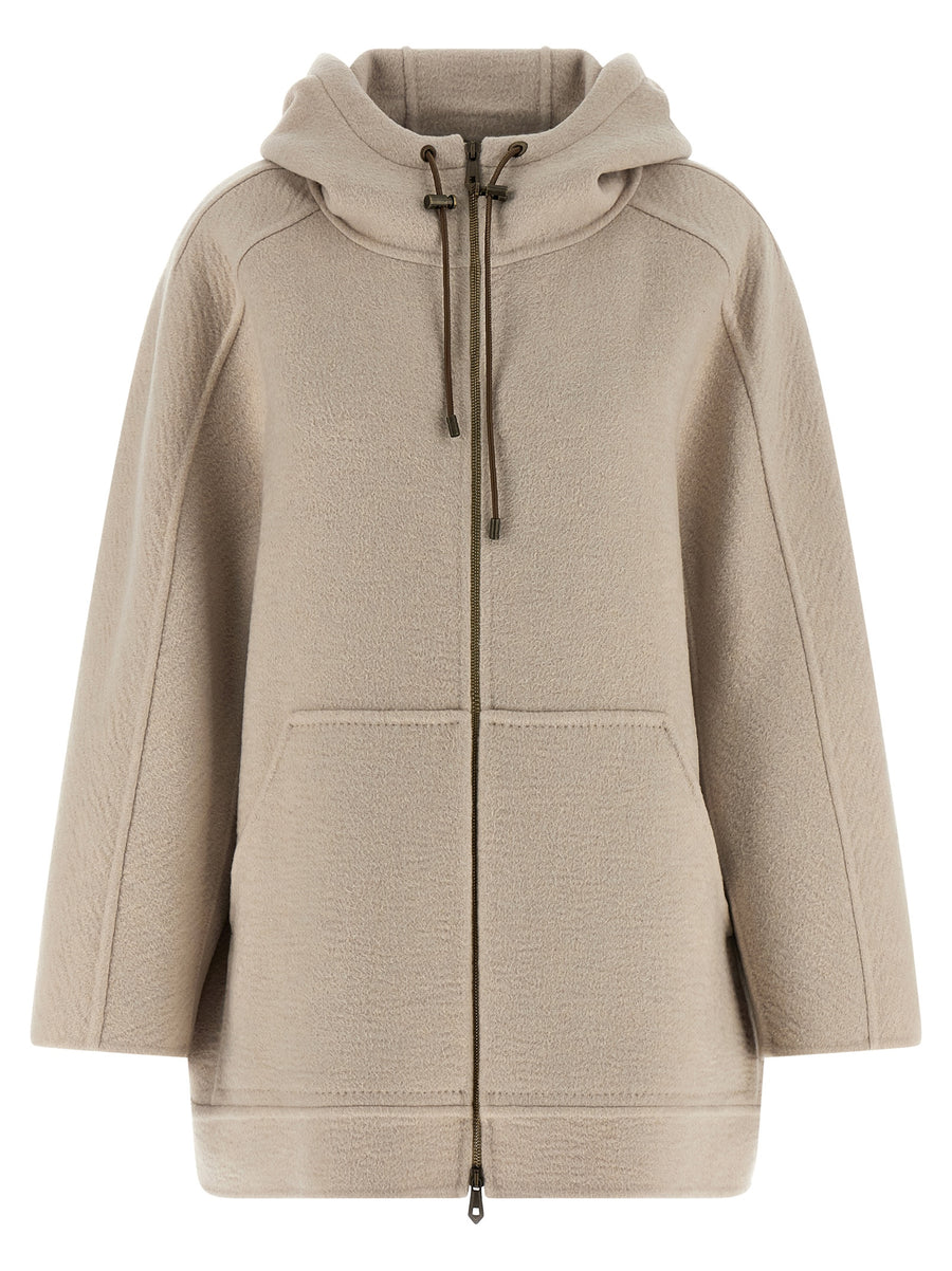 Max Mara 100% Cashmere coat in beige