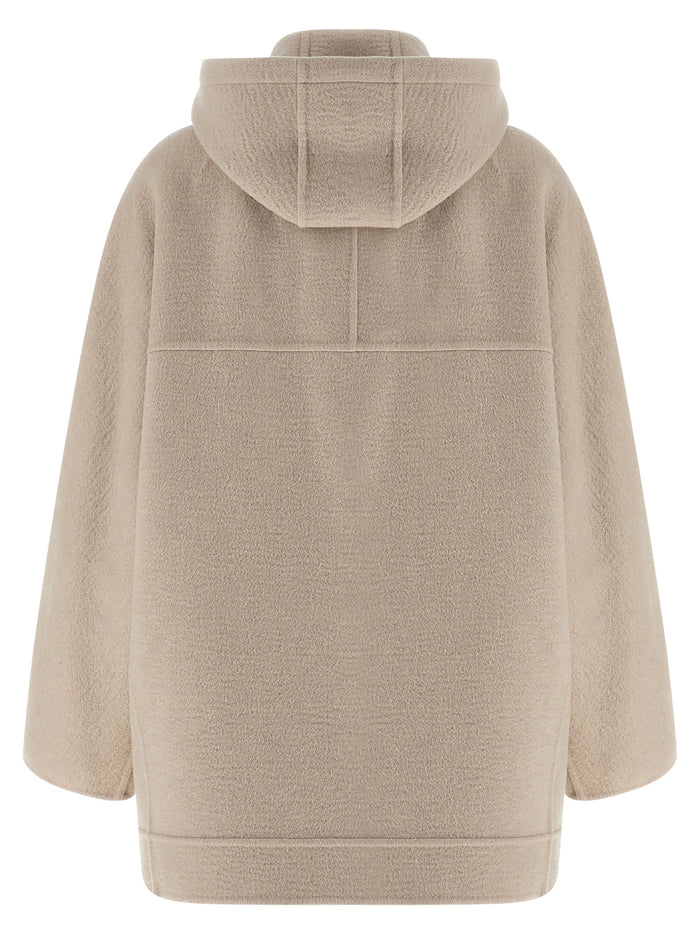 Max Mara 100% Cashmere coat in beige — view 2